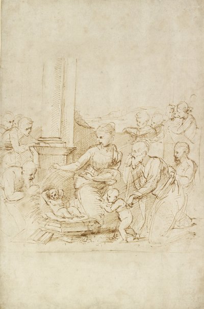 De Aanbidding van de Herders door Raffaello Sanzio Raphael